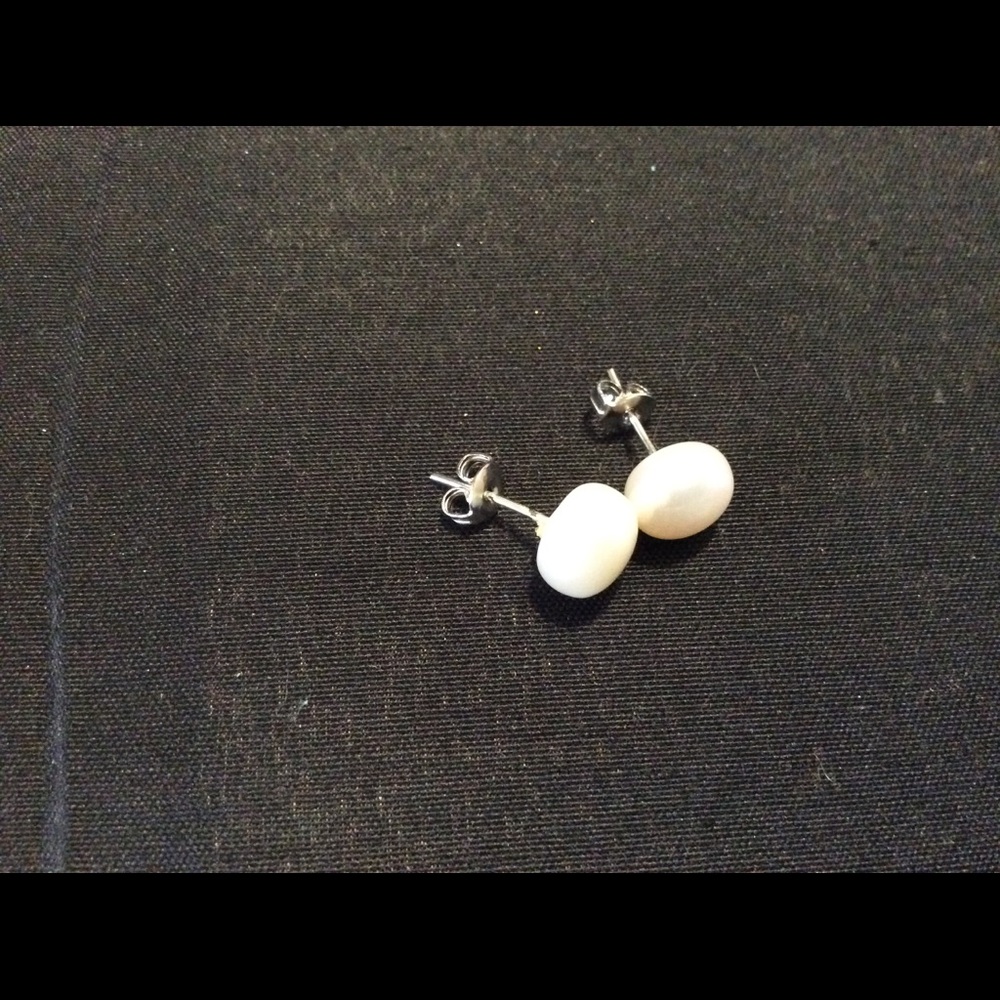 New Genuine Freshwater Pearl EARRINGS Cream White - Picture 7 of 7